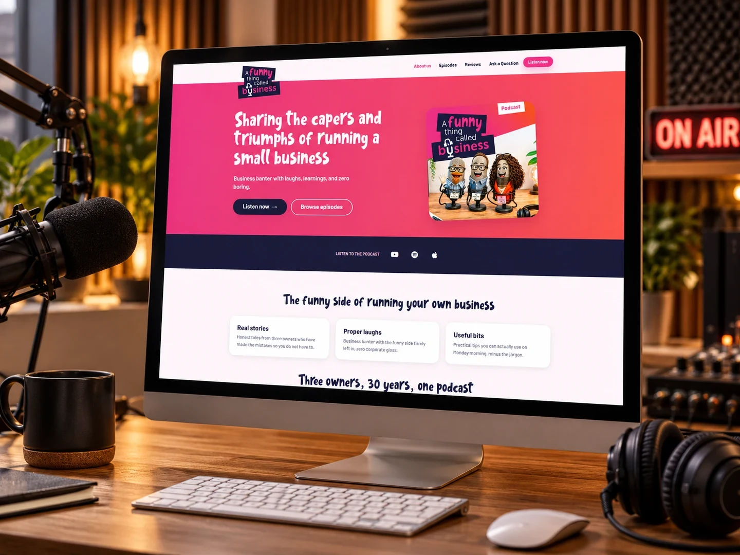 Gravitas Web Design, sent by the business